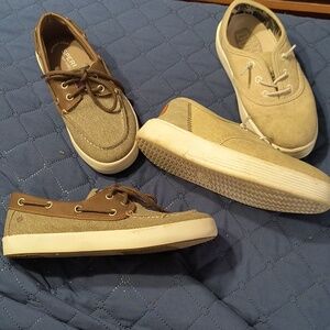Sperry Kids' Cream and Brown Sneakers